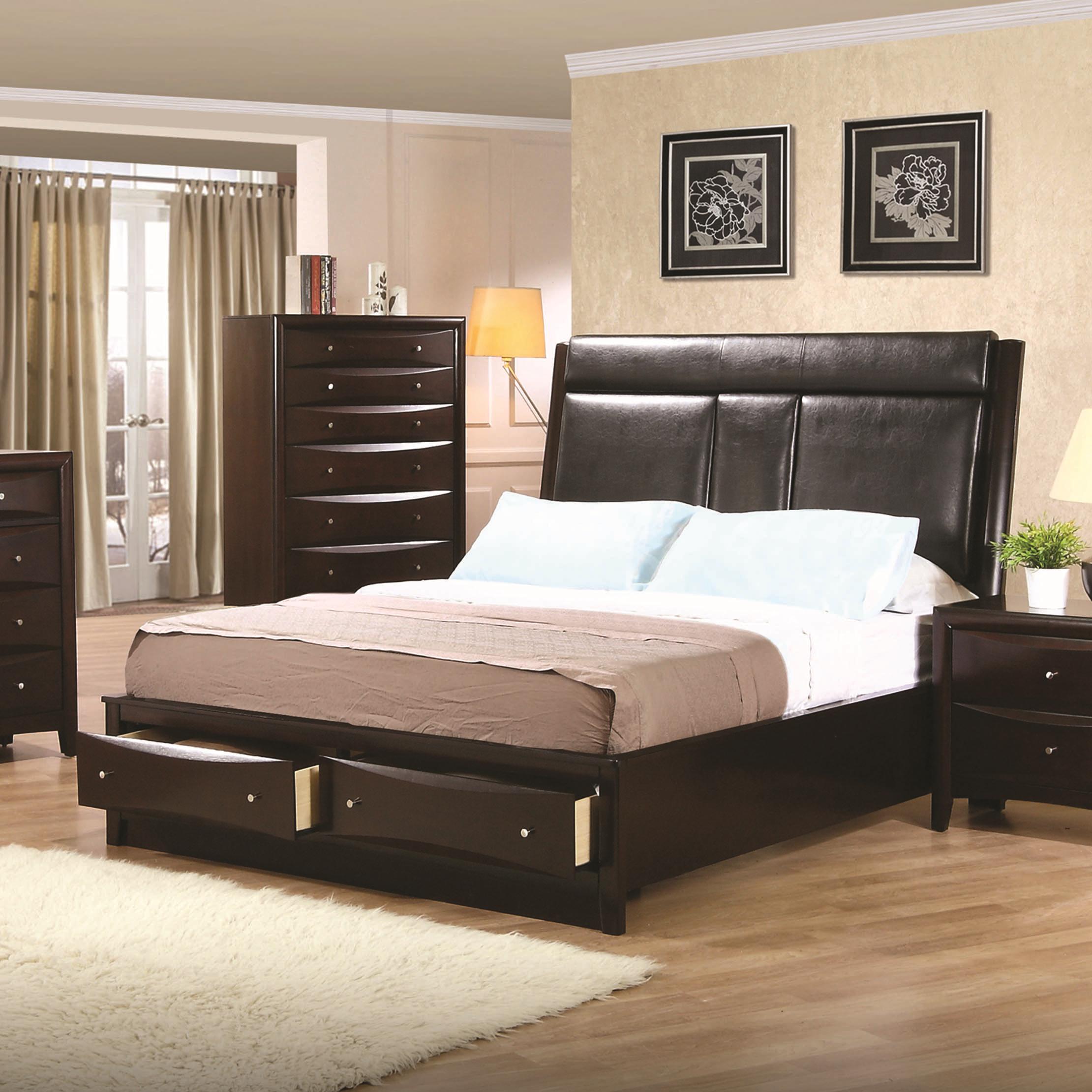 Black Leather Bed Bedroom Ideas